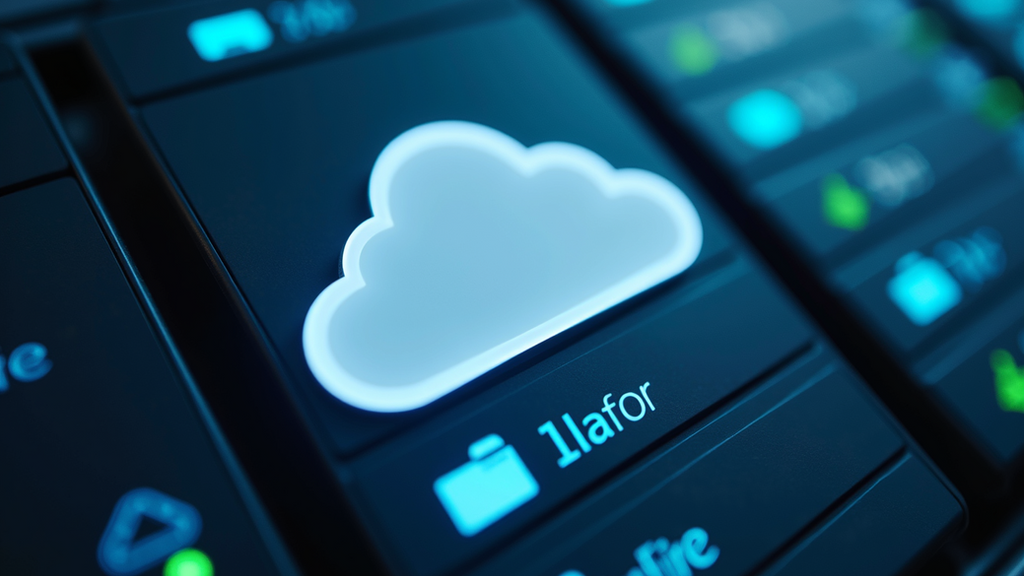 Close-up view of a cloud server representing modern storage solutions